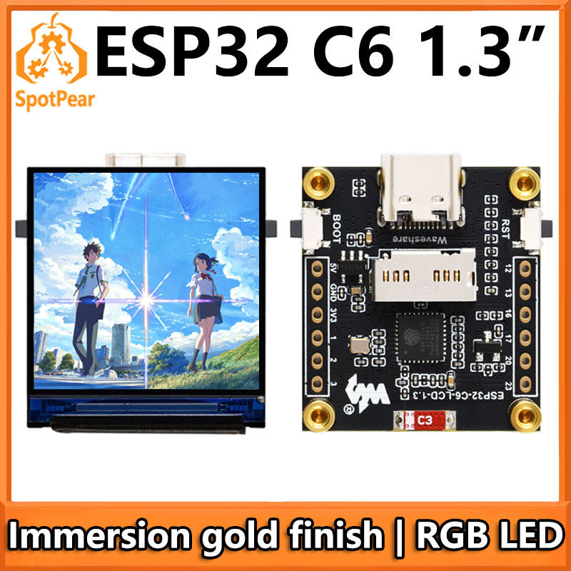 Esp32 C6 - Carte de développement LCD ESP32-C6, écran
