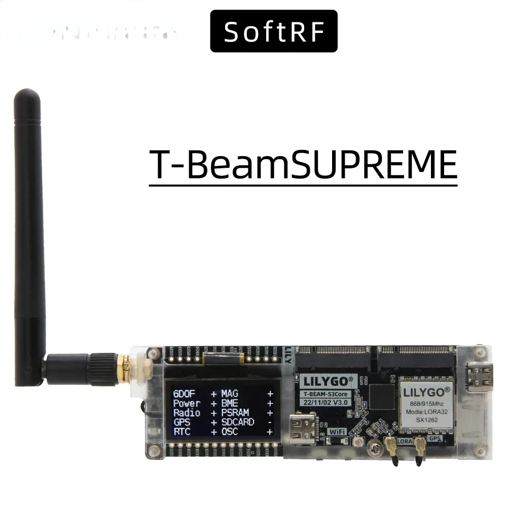 Esp32 S3 - Carte de développement LILYGO SoftRF T-BeamSUPREME