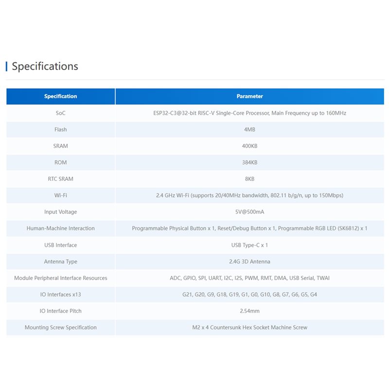 Carte de développement AS95-ES - Esp32 C3 avis et prix