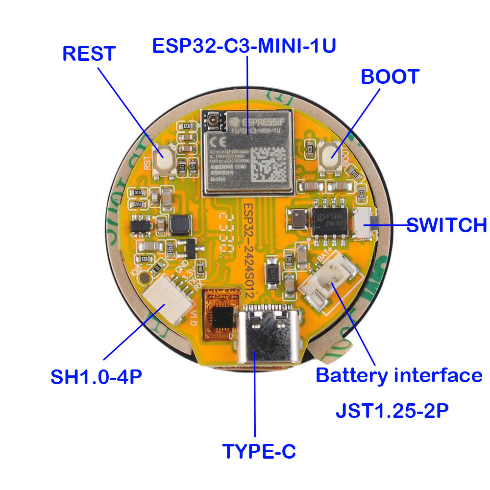 Écran tactile ESP32 1.28 pouce - Esp32 C3 avis et prix