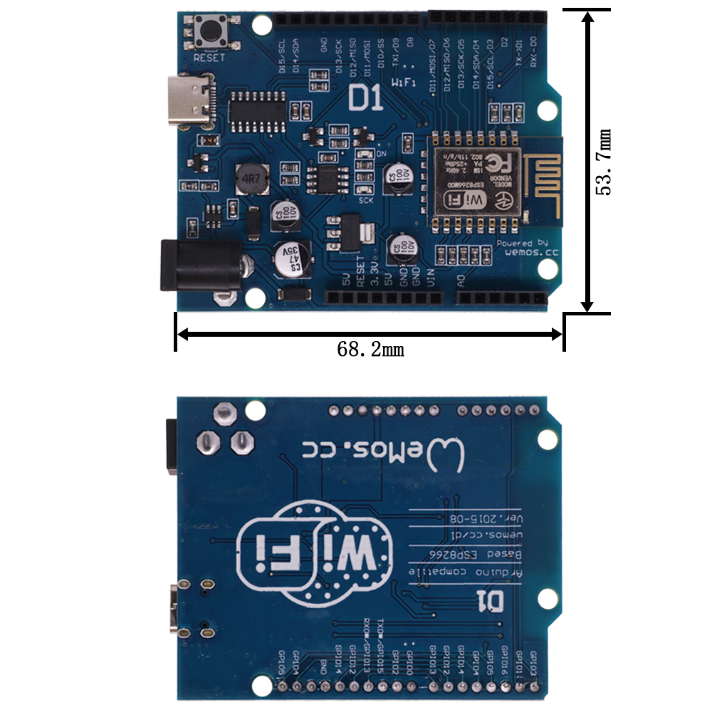 ESP-12E WeMos D1 Inter UNO R3  - Esp8266 Nodemcu avis et prix